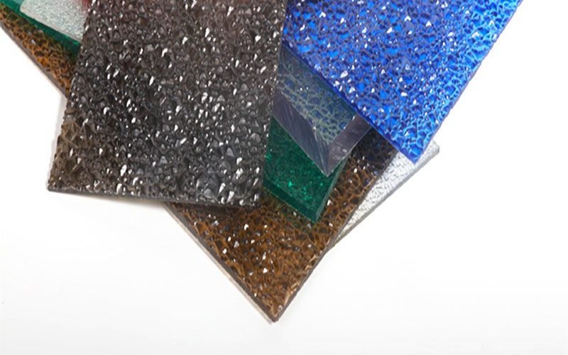 lastra di policarbonato goffrata